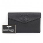 Vintage Chanel Envelope Clutch Caviar Large Wallet Bag 2