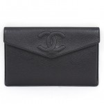 Vintage Chanel Envelope Clutch Caviar Large Wallet Bag 1