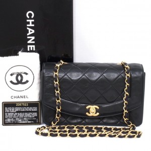 Vintage Chanel Black 2.55 Classic Flap Bag