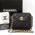 Vintage Chanel Hexagon Quilted Chain Bag 1