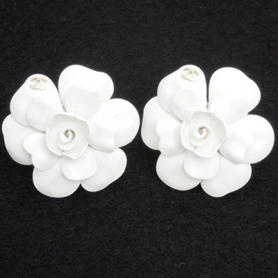 Chanel Dimentional Camellia Earrings 1