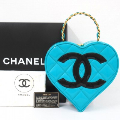 Chanel Electric Blue Heart Vanity 1