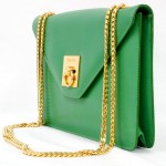 Vintage Celine Envelope Bag Electric Green 3