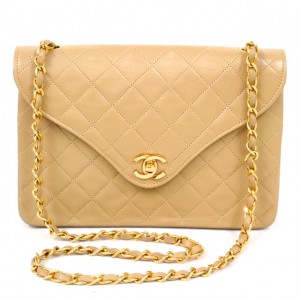 Beige Chanel Flap Bag