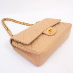 Beige Chanel Double Flap Bag 4