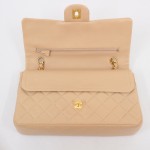 Beige Chanel Double Flap Bag 6