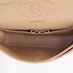 Beige Chanel Double Flap Bag 8