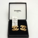 Chanel logo earrings 2
