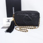 Chanel Diamond Quilted Bag with Tassel 2