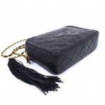 Chanel Diamond Quilted Bag with Tassel 4