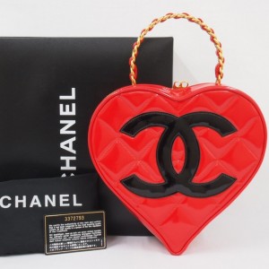 Chanel Vanity Bag Red Heart 1