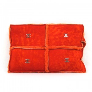Chanel Clutch Bag Orange Sheepskin 1