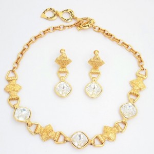 YSL necklace and Ysl earring set 1